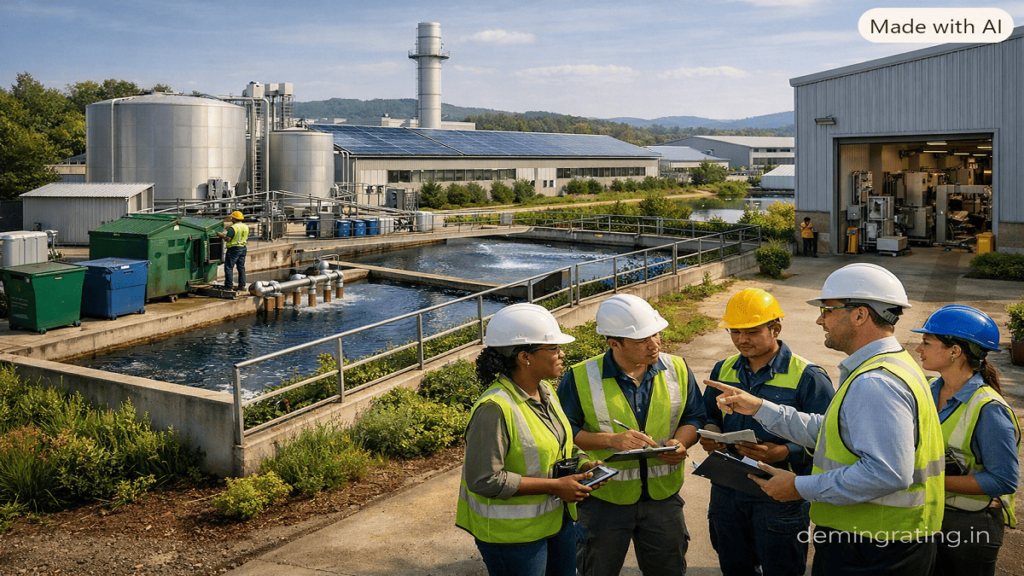 ESG Strategies. ESG Strategies. Manufacturing facility implementing environmental and social ESG practices